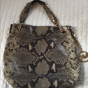 Michael Kors snakeskin purse